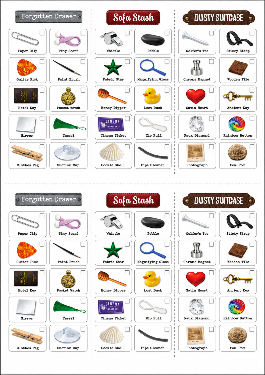 Printable checklist preview
